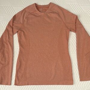 FIGS Rare Salta Terracotta Women Long Sleeve Shirt Medium
